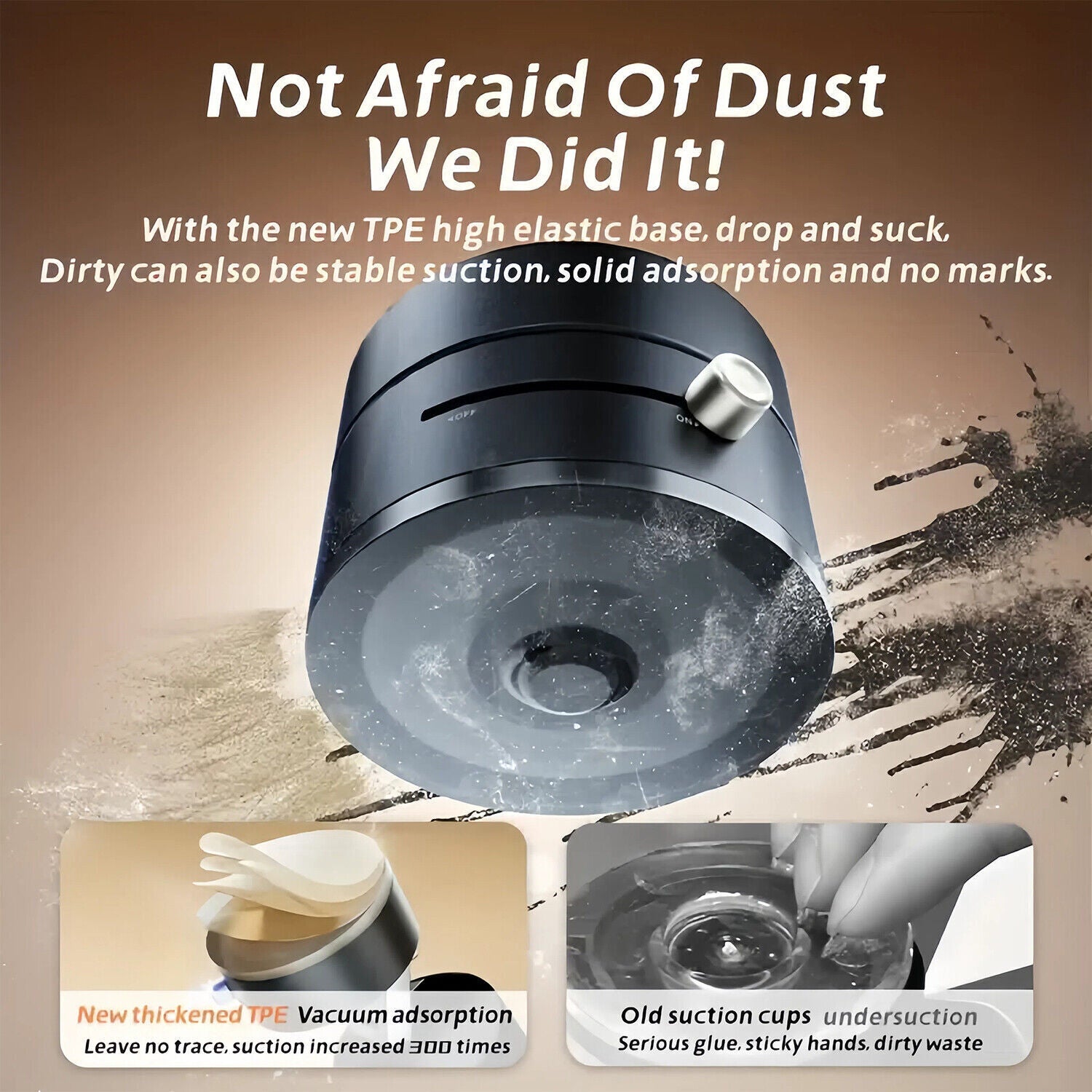 360 Vacuum Strong Magnetic Phone Holder Suction Cup Car Stand Foldable Car Mount