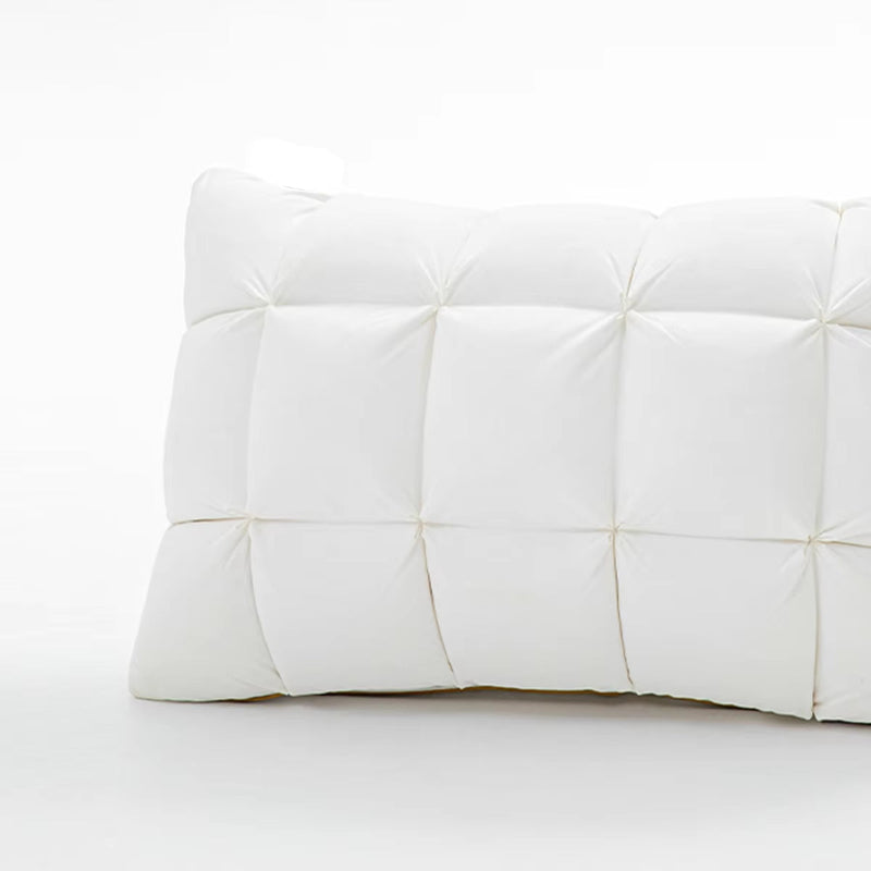 DreamNest™ Luxury Goose Down Feather Pillow – Pinch Pleat Design with Neck Support in Standard, Queen & King Sizes