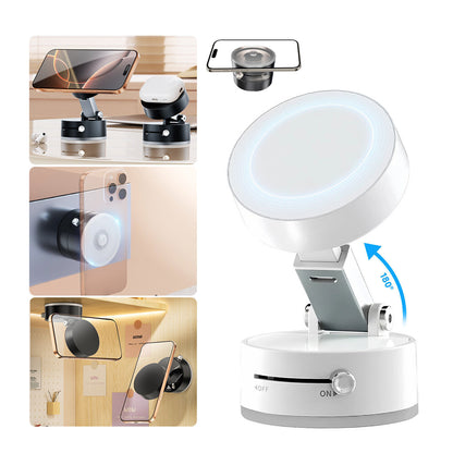 360 Vacuum Strong Magnetic Phone Holder Suction Cup Car Stand Foldable Car Mount