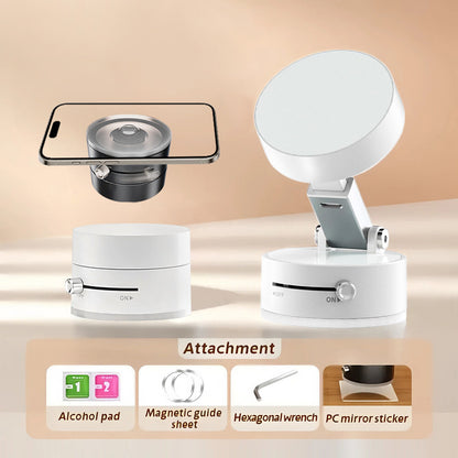 360 Vacuum Strong Magnetic Phone Holder Suction Cup Car Stand Foldable Car Mount