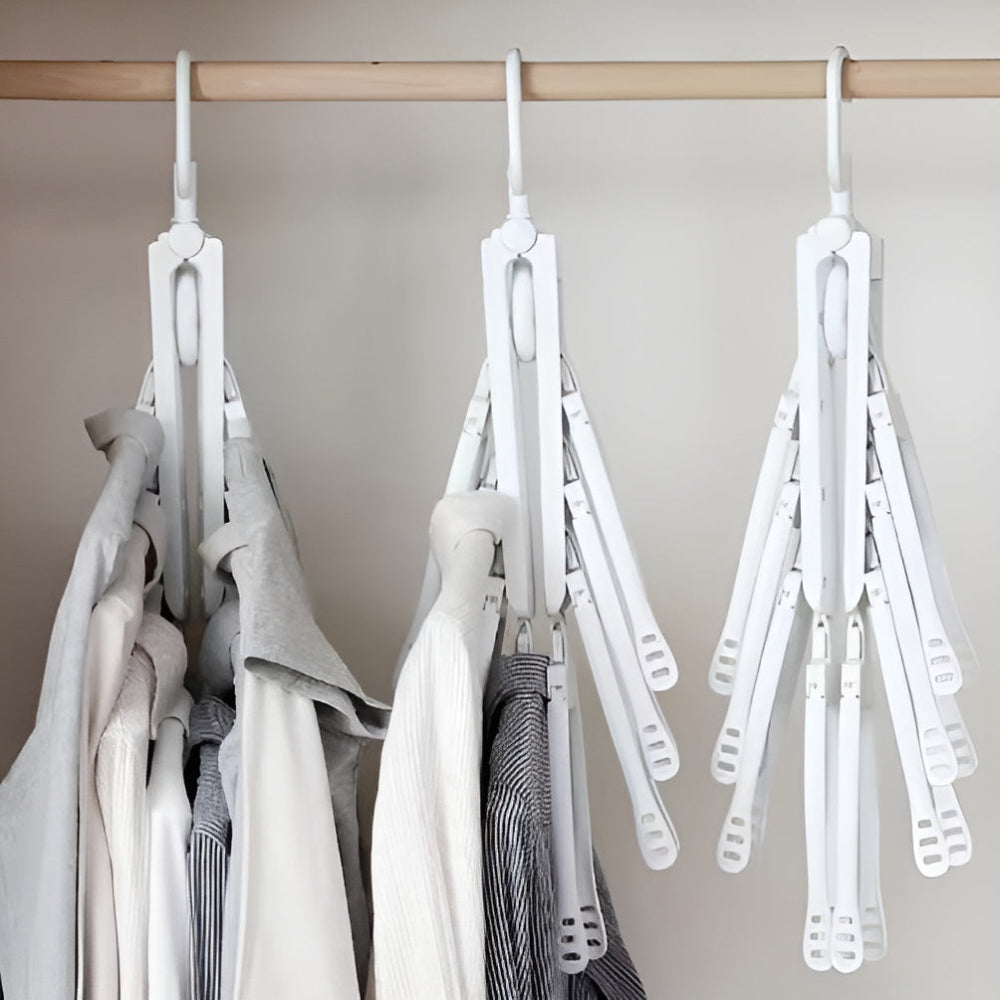 MagicFold™ 360° Rotating Hanger – Dry, Store & Save Space Like Never Before!