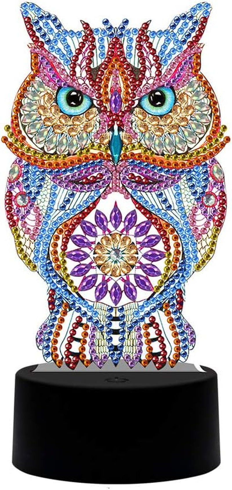 Diamond Painting Night Lamp Lamp Card DIY Decorative Painting Night Lamp Bedroom Lighting Night Lamp DIY Diamond Painting Lamp with LED Lamp Child Night Lamp Bedside Night Lamp Home Decoration Lamp