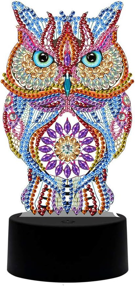 Diamond Painting Night Lamp Lamp Card DIY Decorative Painting Night Lamp Bedroom Lighting Night Lamp DIY Diamond Painting Lamp with LED Lamp Child Night Lamp Bedside Night Lamp Home Decoration Lamp