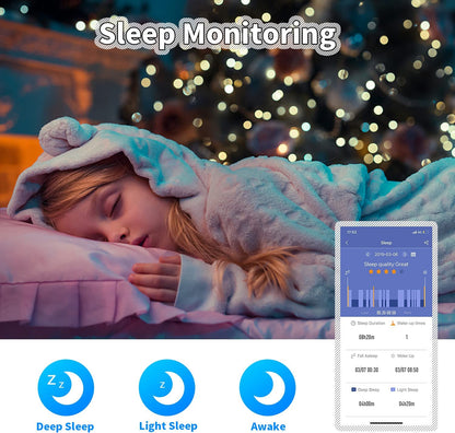 Children's Fitness Tracker Watch with Pedometer, Stopwatch, IP68 Waterproof, and 11 Sport Modes for Ages 6-16